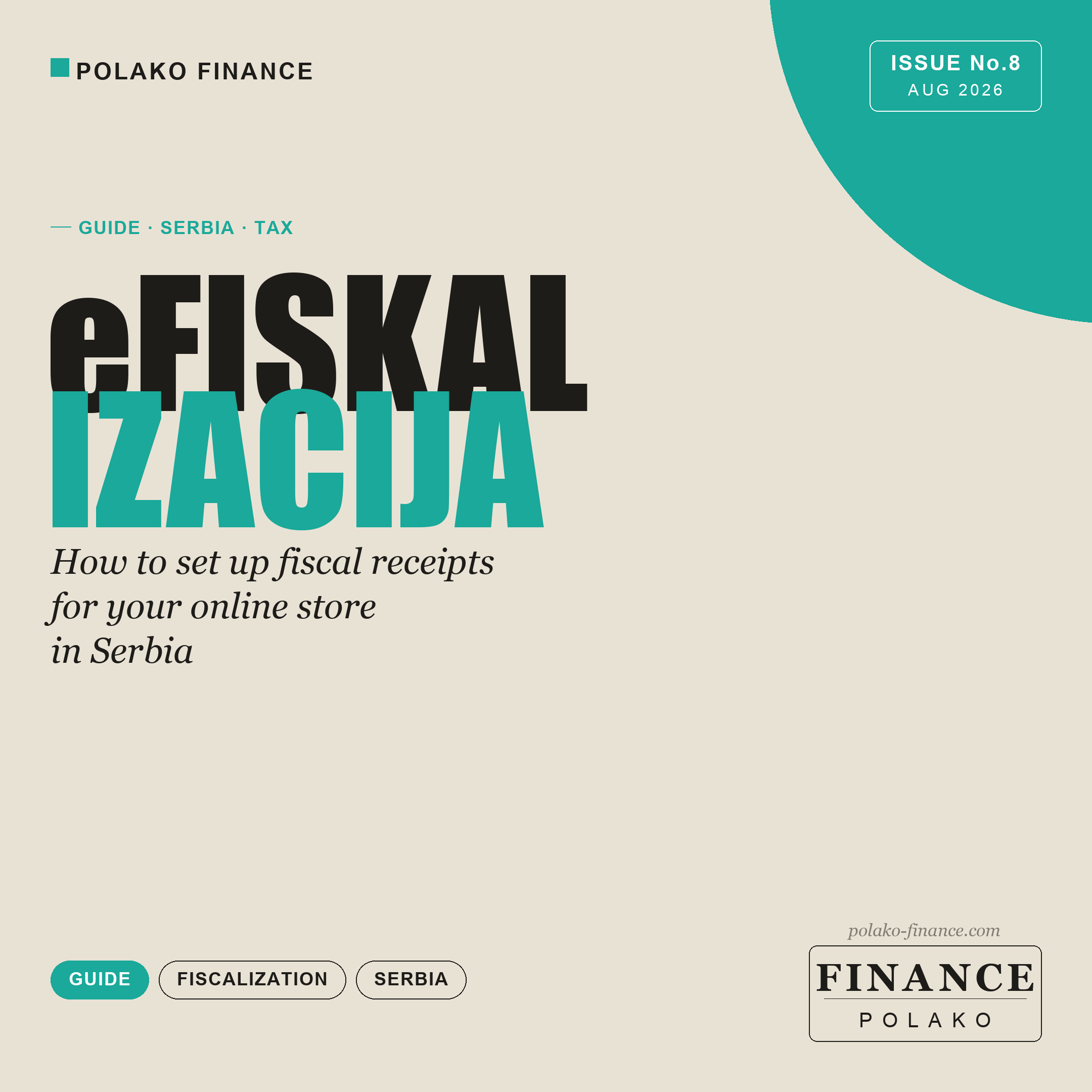 eFiskalizacija: how to set up fiscal receipts for your online store in Serbia