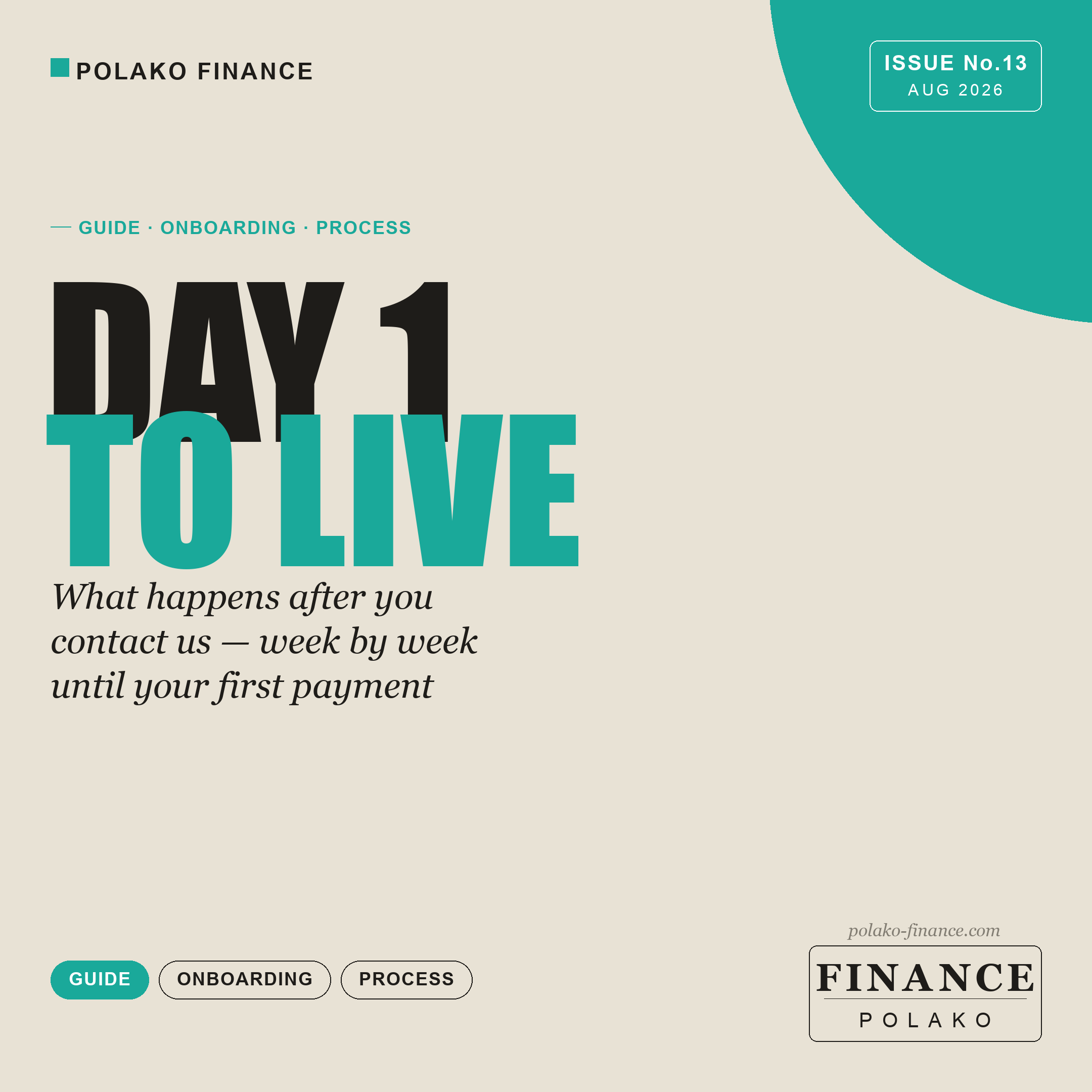 What happens after you contact us: from day 1 to your first payment